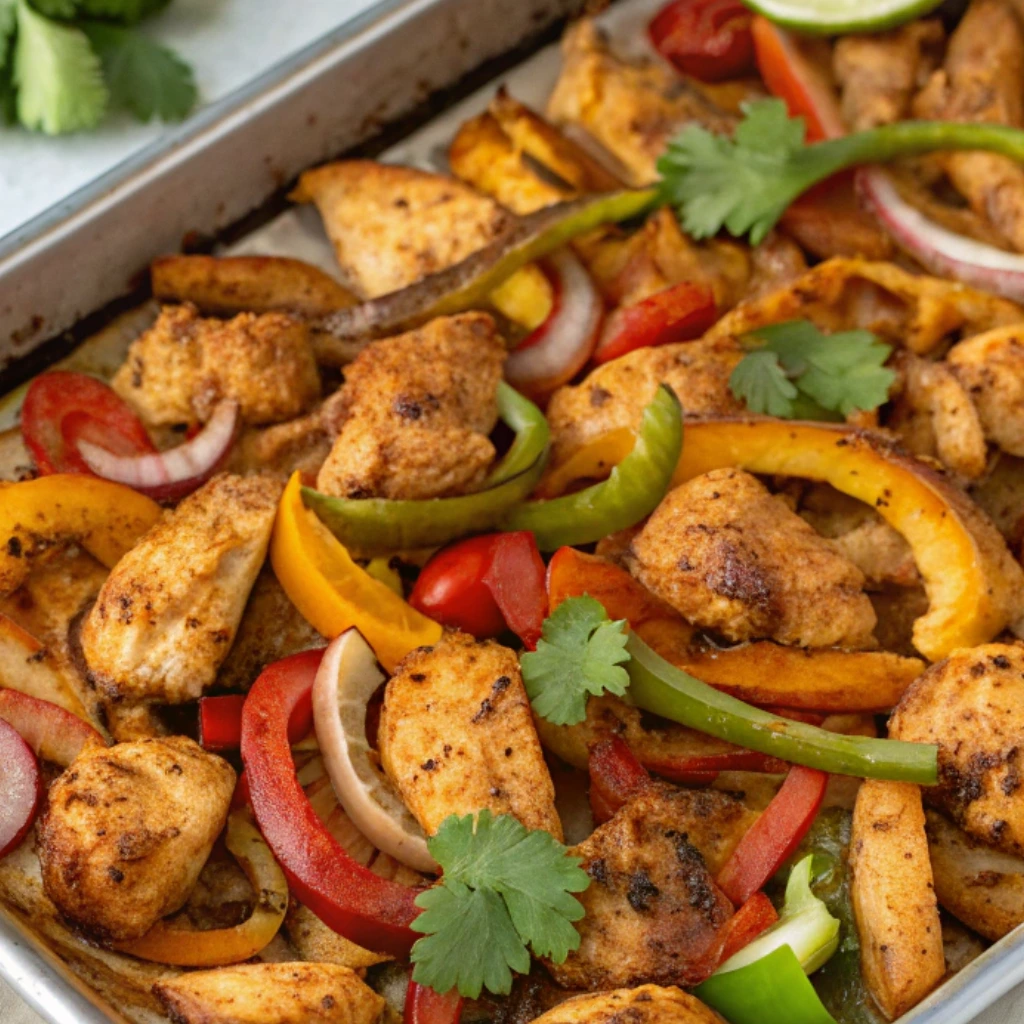 Sheet Pan Chicken Fajitas