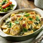 Spinach Artichoke Chicken Casserole