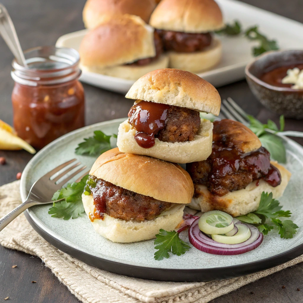 BBQ Meatball Sliders
