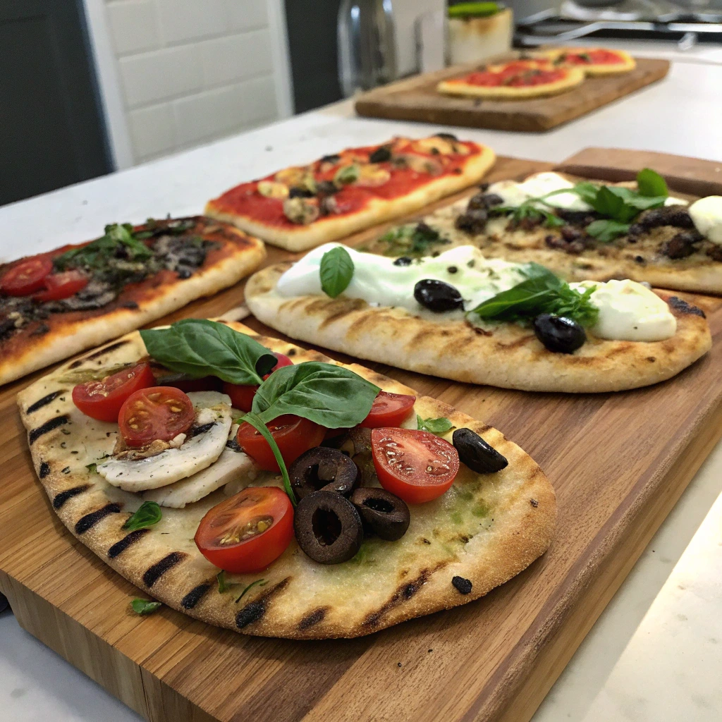 Grilled Flatbread Pizzas