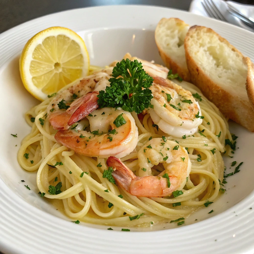 Lemon Shrimp Pasta