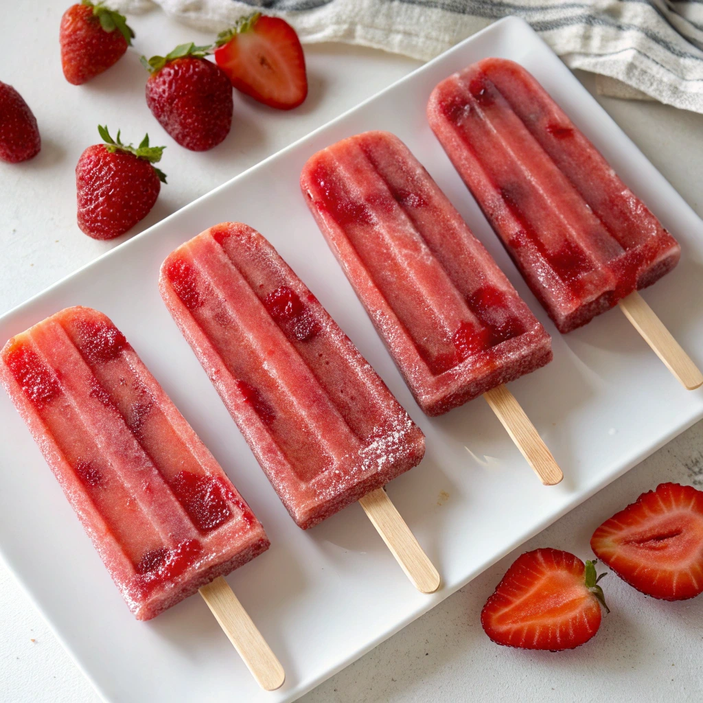 strawberry-popsicles