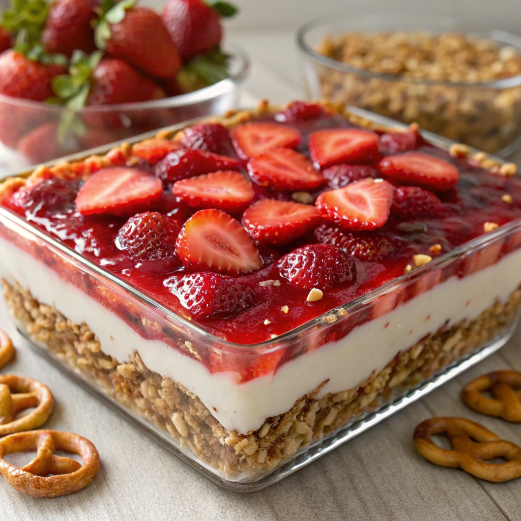 Strawberry Pretzel Salad