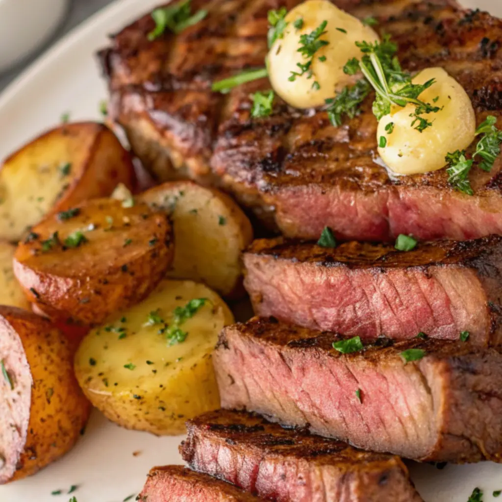 Garlic Butter Steak and Potatoes