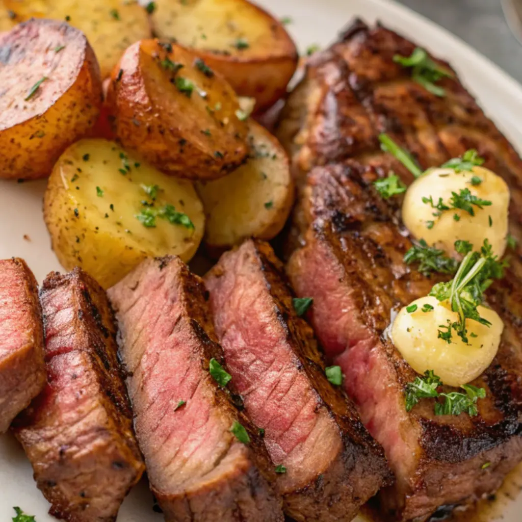 Garlic Butter Steak and Potatoes