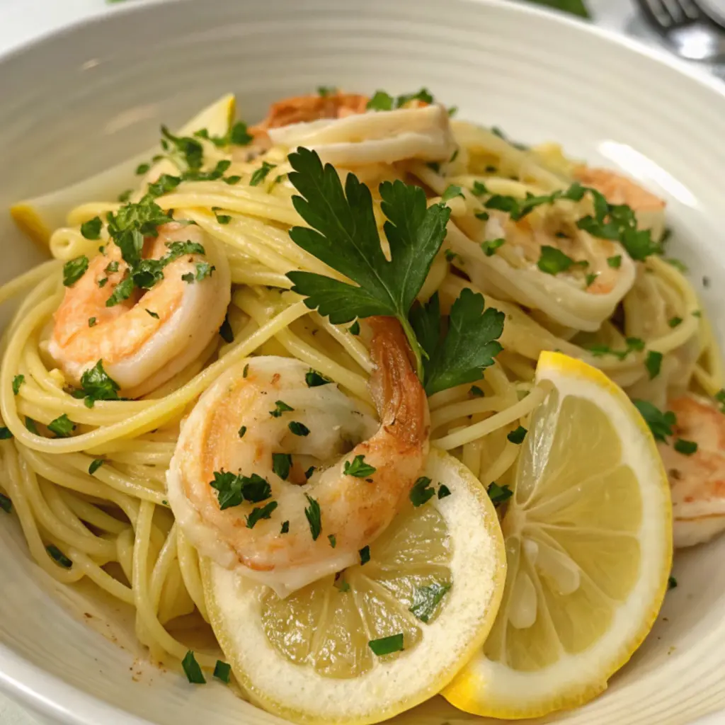Lemon Shrimp Pasta