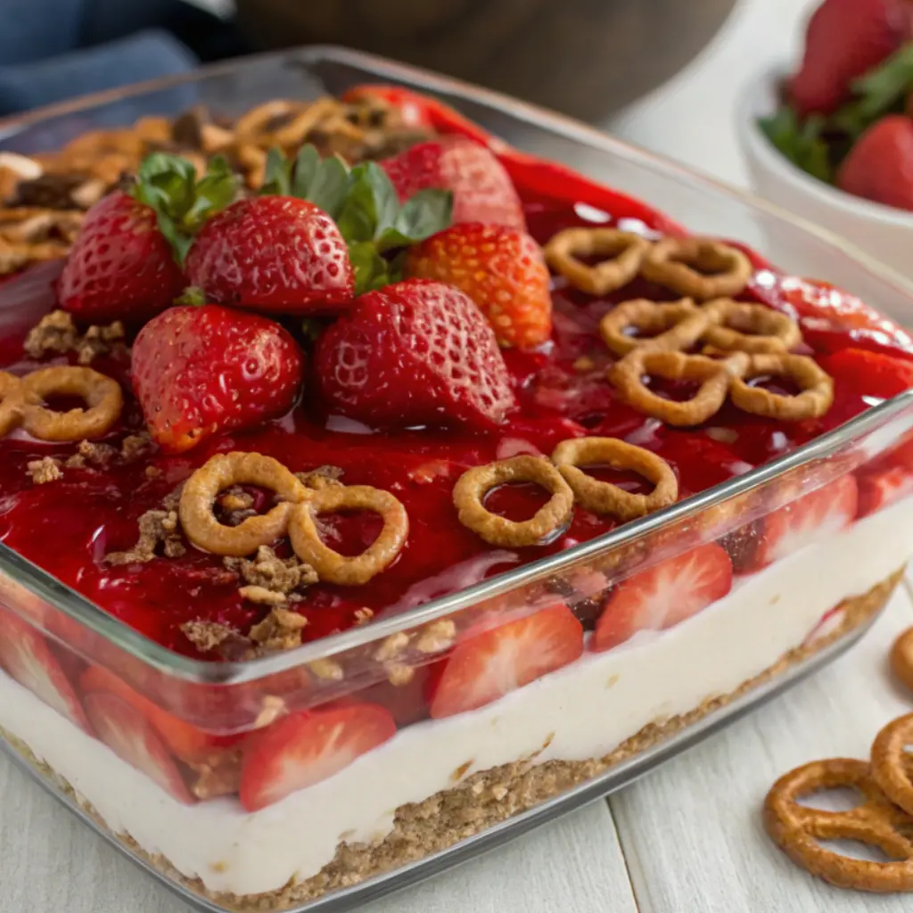 Strawberry Pretzel Salad