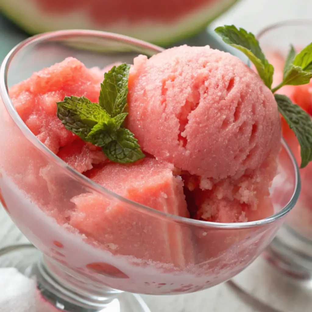 Watermelon sorbet