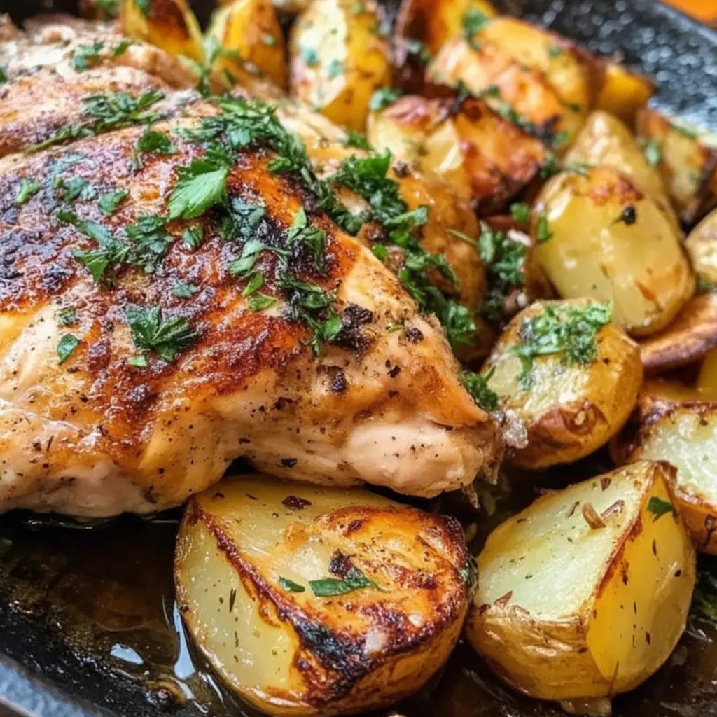 Garlic Parmesan Chicken and Potatoes