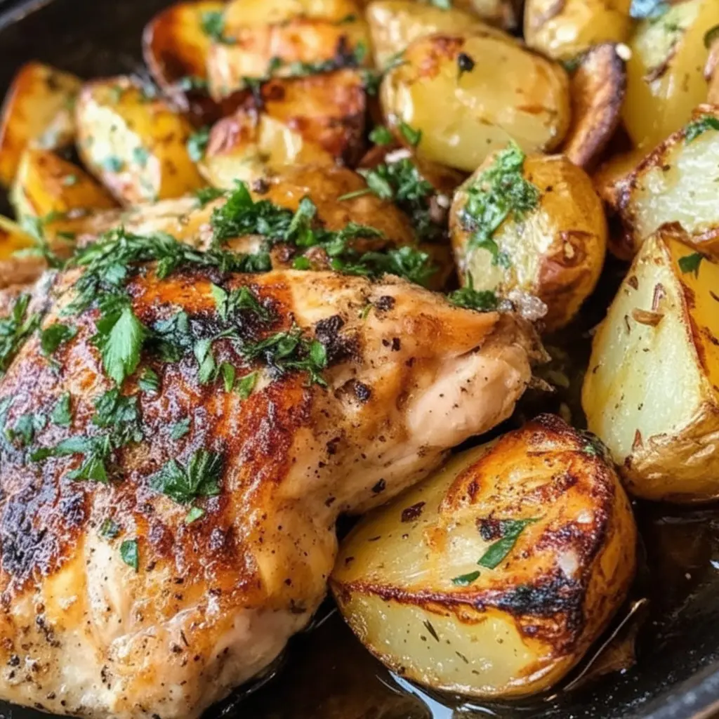 Garlic Parmesan Chicken and Potatoes