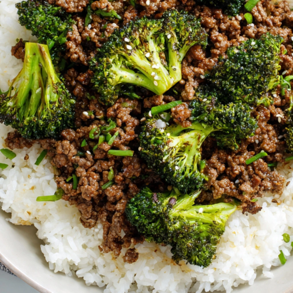 Ground Beef and Broccoli