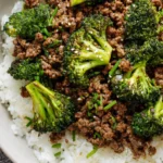 Ground Beef and Broccoli