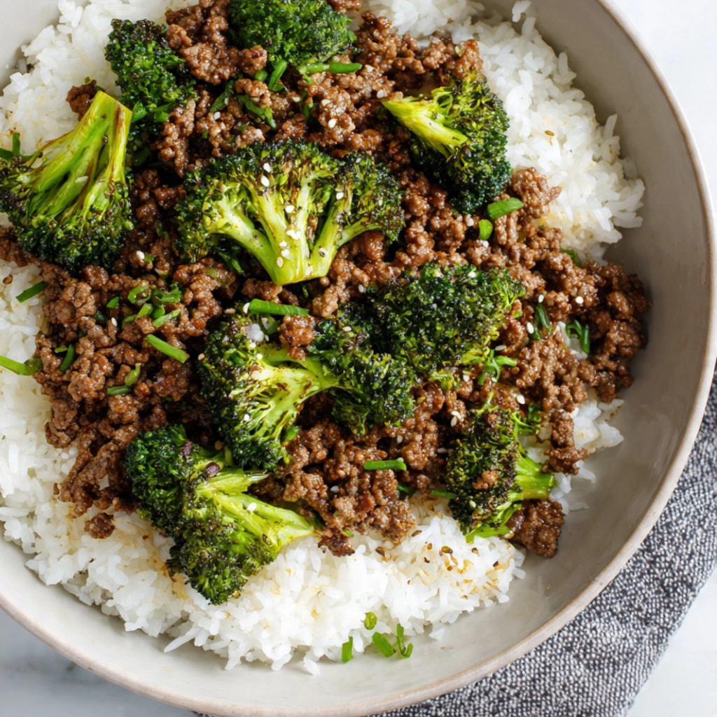 Ground Beef and Broccoli